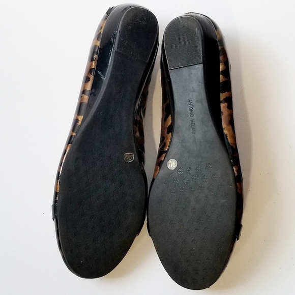 Antonio Melani Animal-Print Patent Leather Flats - Picture 7 of 8